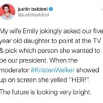 Emily Baldoni Instagram - Repost from @justinbaldoni • The future is looking very bright. #prouddaddy #dearmaiya #equality #onehumanfamily #shegotitfromhermama