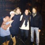 Emily Cox Instagram - This was the first picture ever taken of Alex and myself in Budapest- just before starting to film Season 1, I believe. @adriennkamaras (on the left) was responsible for finding places to live for the actors of TLK in season 1 in Budapest- and the sweetest person ever… She had an initiative in which she brought homeless people in the streets some food. She asked us to join her…. ❤️! @alexander.dreymon @thelastkingdom @adriennkamaras @carnivalfilms @nickmurfpix