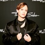 Emily Cox Instagram - Thank you for a great evening ❤️! @thomassabo #thomassabo #saboteursociety @lea_van_acken @studiolifelab style by: @simonwinkelmuller m/up: @happyspecki * Ad