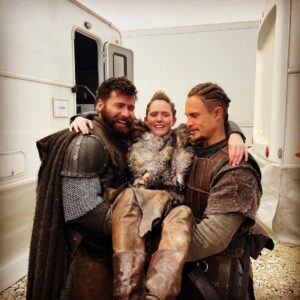 Emily Cox Instagram - Byebye guys…. 🥹🥹…🫶

@thelastkingdom @markrowley90 @arnasfederman 
#brida #thelastkingdom #emilycox