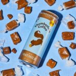 Emma Chamberlain Instagram - @chamberlaincoffee made another latte in a can… this time a little sweeter and with oat milk… 🥳 some of you love our original almond coconut milk lattes, some of you… uh… don’t. but that’s okay. coffee is personal. if you like oat milk and a sweeter taste, give this new one a try. available now in salted caramel and mocha 🍬🍫 nationwide at @walmart stores, and coming soon to other stores too… so stay tuned… if you still love the original almond coconut latte, have no fear, those will still be available at some retailers ☺️ let me know what you think…