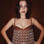 Emma Chamberlain Instagram - in a dress again for @lacma & @gucci LACMA Los Angeles County Museum of Art