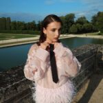 Emma Chamberlain Instagram - 🌳 @maisonvalentino 🌷 📸 @chamberlainpaintings Chantilly, France