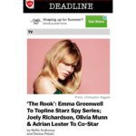 Emma Greenwell Instagram - 🔥over the moon🔥 Hugest thank you to the superheros that are @kat_gosling @bunnytops @brbisig #therook @starz