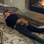 Emma Meisel Instagram - The love I have for this dog and his pudgy belly after he eats dinner 😭