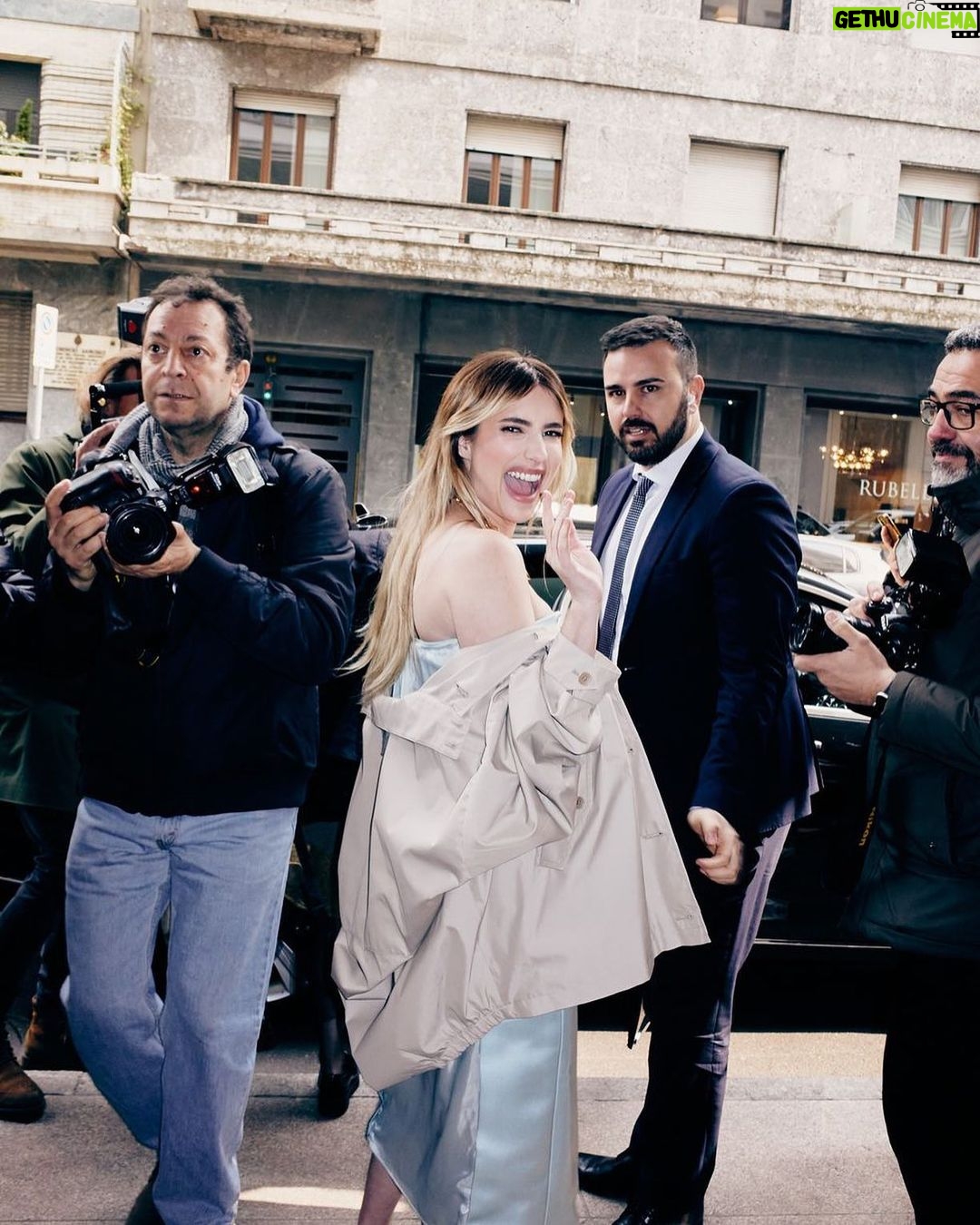 Emma Roberts Instagram - Until next time Milan 🪩 📸 @tylerjoe