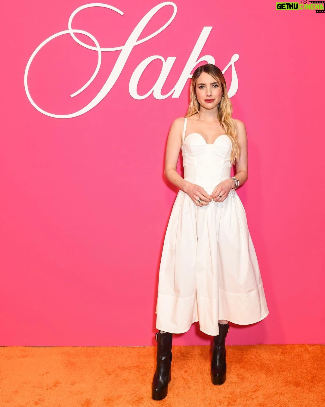 Emma Roberts Instagram - The @saks NYFW kick-off party at Aman New York’s underground Jazz Club was one for the books. ✨ ✨🪩 #Saks