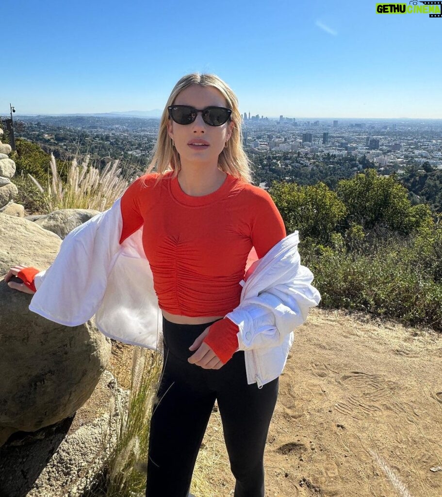 Emma Roberts Instagram - Wearing red today to support @girlsinc with @fpmovement! On Thanksgiving Day, #FPMovement will donate 100% of net proceeds to Girls Inc. FP Movement has partnered with Girls Inc. since 2016, to help them in their mission to inspire all girls to be STRONG, SMART, and BOLD through charitable donations, advocacy, programming, and mentorship impact. Every day, FP Movement donates 1% of net proceeds to Girls Inc. Visit FPMOVEMENT.COM to shop and support the cause! #FPMovementPartner