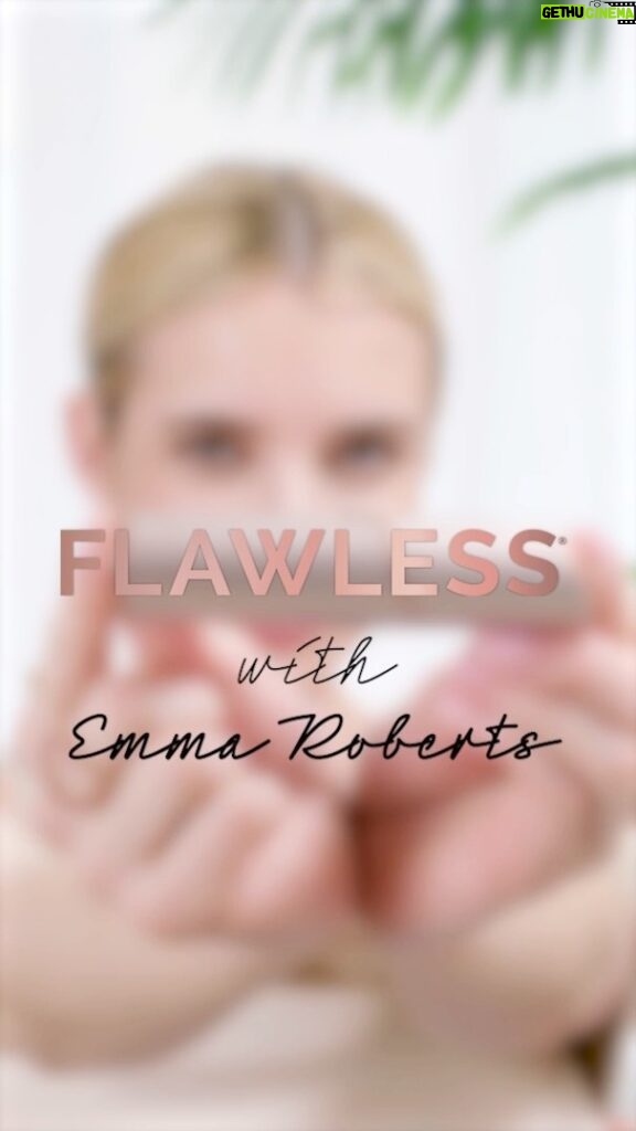 Emma Roberts Instagram - It really is my newest beauty obsession! The Finishing Touch Flawless Face device magically sweeps away unwanted facial hair and peach fuzz in seconds and is completely painless. I love it because I can keep it in my purse for quick touch-ups when I am on-the-go. 💖 Head over to @FlawlessBeauty and check out all of their other amazing beauty devices and tools. Shop NOW at @ultabeauty #FlawlessAmbassador #ad