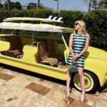Emma Roberts Instagram – the perfect California weekend ☀️ swipe for my godson and I twinning 💙 

stripes by @louisvuitton 👗 
#smith by @britelkin