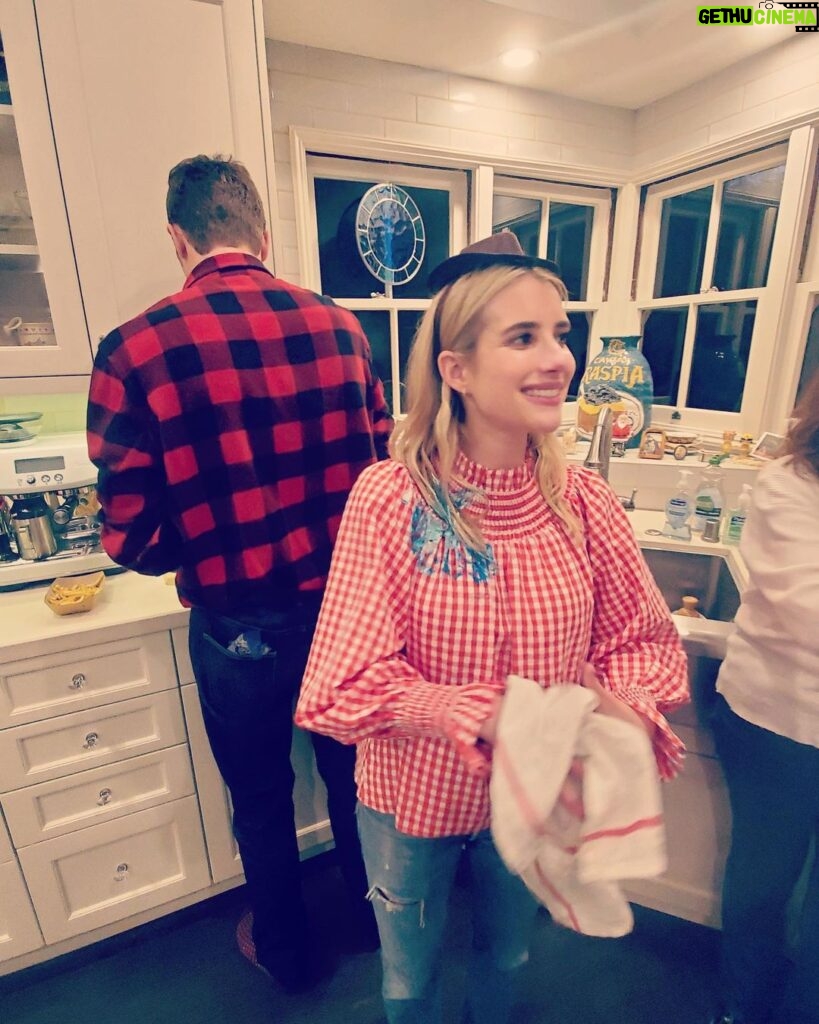 Emma Roberts Instagram - Happy Birthday Rodeo! Frosting in my hair and @thebeatbuds stuck in my head. Loved every second of it ❤️ I love you Rhodes ❤️