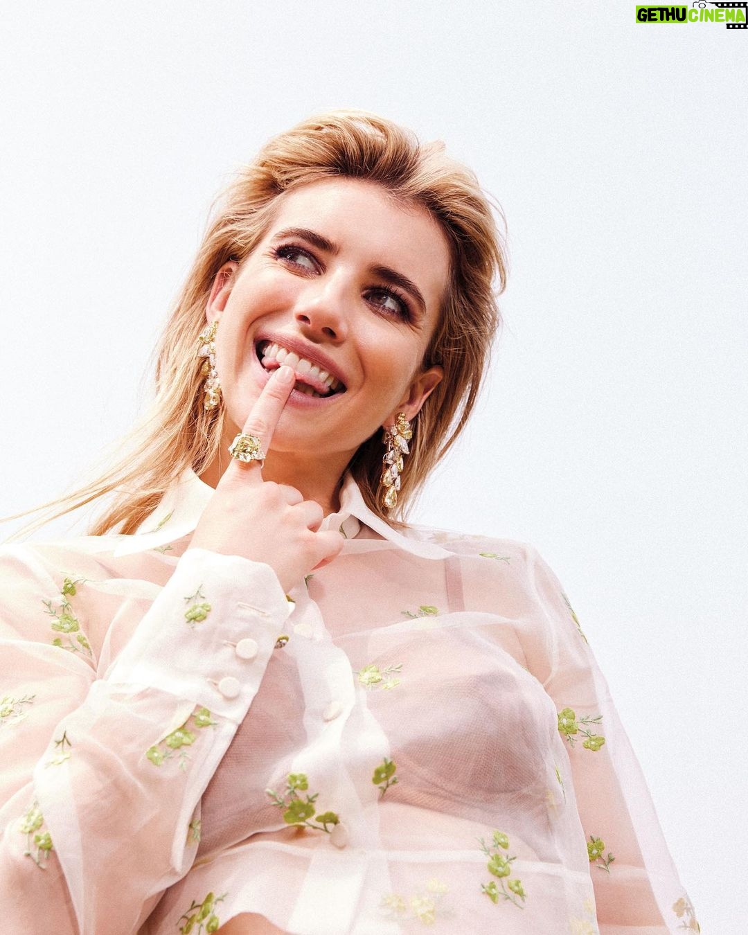 Emma Roberts Instagram - “I adore wearing gems, but not because they are mine. You can't possess radiance, you can only admire it.” -Elizabeth Taylor