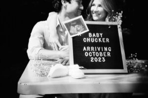 Emmy Buckner Instagram - Happy Due Date to our little fam 🤍 It’s been a special 40 weeks, but it’s time to evacuate baby boy. 
📸 film @adwinbrown
