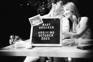 Emmy Buckner Instagram - Happy Due Date to our little fam 🤍 It’s been a special 40 weeks, but it’s time to evacuate baby boy. 
📸 film @adwinbrown