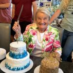 Emmy Buckner Instagram - A Kentucky celebration officially sharing the news of Baby C and my Meme’s birthday back in May! My mama put together the sweetest party filled with lots of love 💙 Grateful for family and our addition to it! Louisville, Kentucky