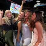 Emmy Buckner Instagram - Celebrated @msalchert last disco before she marries my brother!!! And did we CELEBRATE 🎉 Love you future sis 💕 💍 👰🏼‍♀️