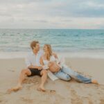 Emmy Buckner Instagram - Cayden’s parents 💙 📸 @kaybrookephotography Lanikai Beach