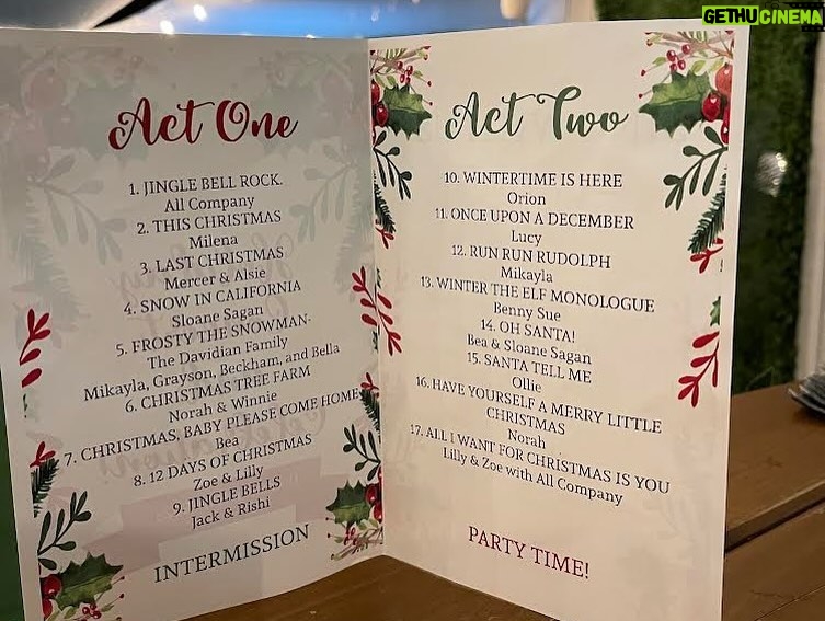 Emmy Buckner Instagram - Once upon a December, I hosted my first ‘Holiday Concert and Celebration’ filled with nearly 20 performances, crafts, games, a cookie decorating station, a hot chocolate bar, a photo booth, and of course, a bar for the adults 🥂 It was truly one of the best nights of 2023 and encompassed what the holiday season is all about. These kiddos came to me, weeks after delivering baby Cayden, and had their lessons in his nursery. Cayden was often involved as an audience member- lol. These photos and videos are just a SMALL glimpse of the night. I will NEVER forget when Baby Cayden came out as Baby Santa and surprised us all and the support and love from the audience! 🥹🎄 What I get to do for “work” is magical. I want to thank my community of students and their families for making this “idea” a reality❤️ I want to thank Mr. Max for assisting with set, sound, food, the kids, everything- love you @maxchucker !! @violetcactusvenue thank you for letting us rent the space and host the event here- it was perfect! And thank you Tina for all the help and whipping out those merry margaritas!! 🍹 And thank you Aunt Shelby @shelbywulfert for getting Baby Santa there safely and always being there for us -we love you! 💋 Violet Cactus Studio