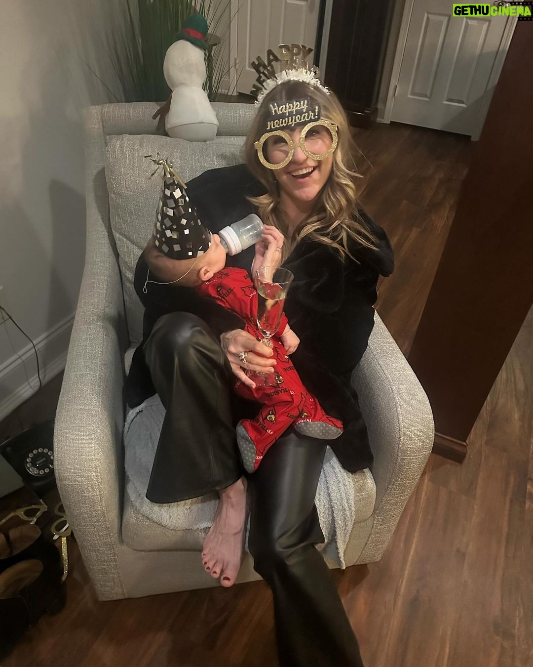 Emmy Buckner Instagram - Rang in the new year with cutie babies, amazing friends, the best fam, lots of giggles, yummy food, and celine the queen- to 2024!