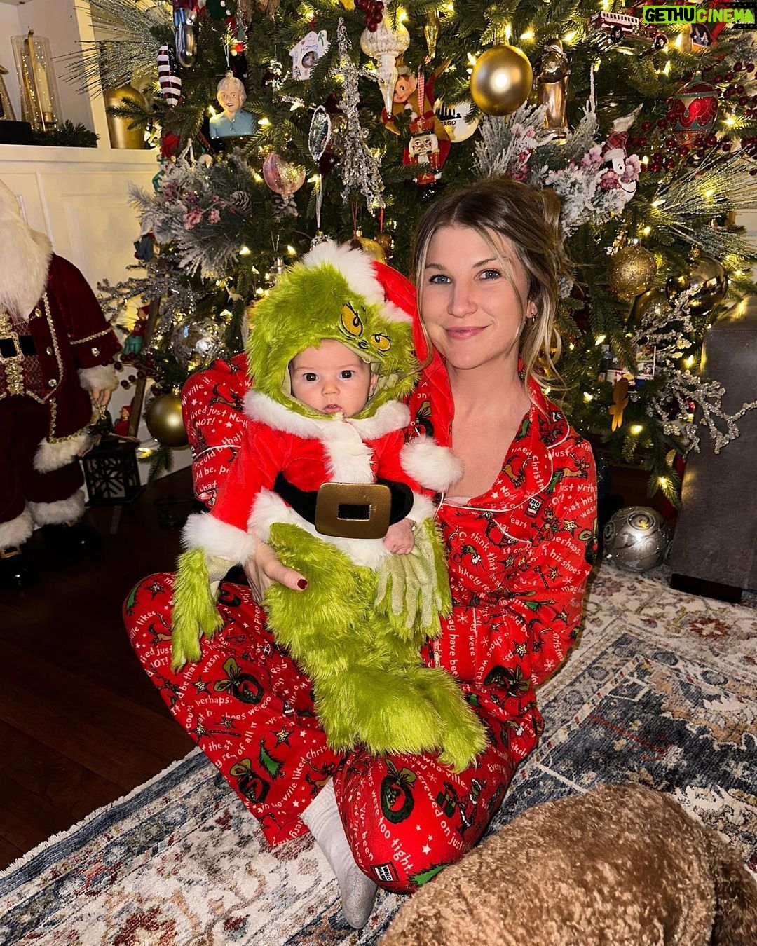 Emmy Buckner Instagram - Baby Grinch invaded Christmas and our hearts grew three sizes! ❤️❤️❤️ Been planning on this since he acquired his unique nickname at 5 days old 😂