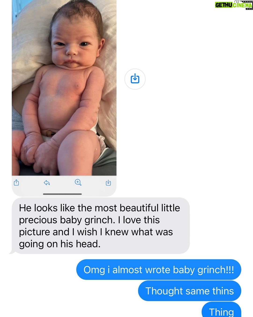 Emmy Buckner Instagram - Baby Grinch invaded Christmas and our hearts grew three sizes! ❤️❤️❤️ Been planning on this since he acquired his unique nickname at 5 days old 😂