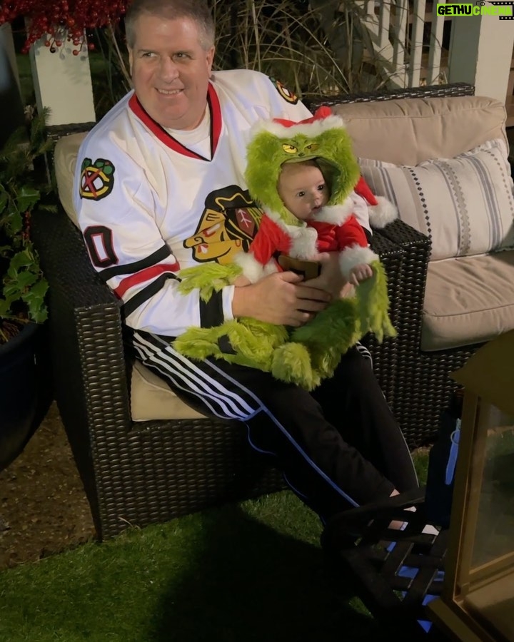 Emmy Buckner Instagram - Baby Grinch invaded Christmas and our hearts grew three sizes! ❤️❤️❤️ Been planning on this since he acquired his unique nickname at 5 days old 😂