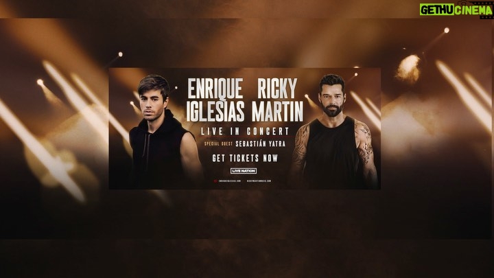Enrique Iglesias Instagram - #LIVEISBACK!!! Can’t wait to see you guys this fall with @Ricky_Martin and @SebastianYatra. It’s going to be 🔥🔥🔥 Nos vemos pronto! #EnriqueRickyTour Ticket link in profile