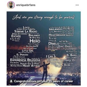 Enrique Iglesias Instagram - Thank you to my incredible fans for all your love 🤟🤟

Gracias a todos mis fans por  vuestro cariño y apoyo 🤟🤟