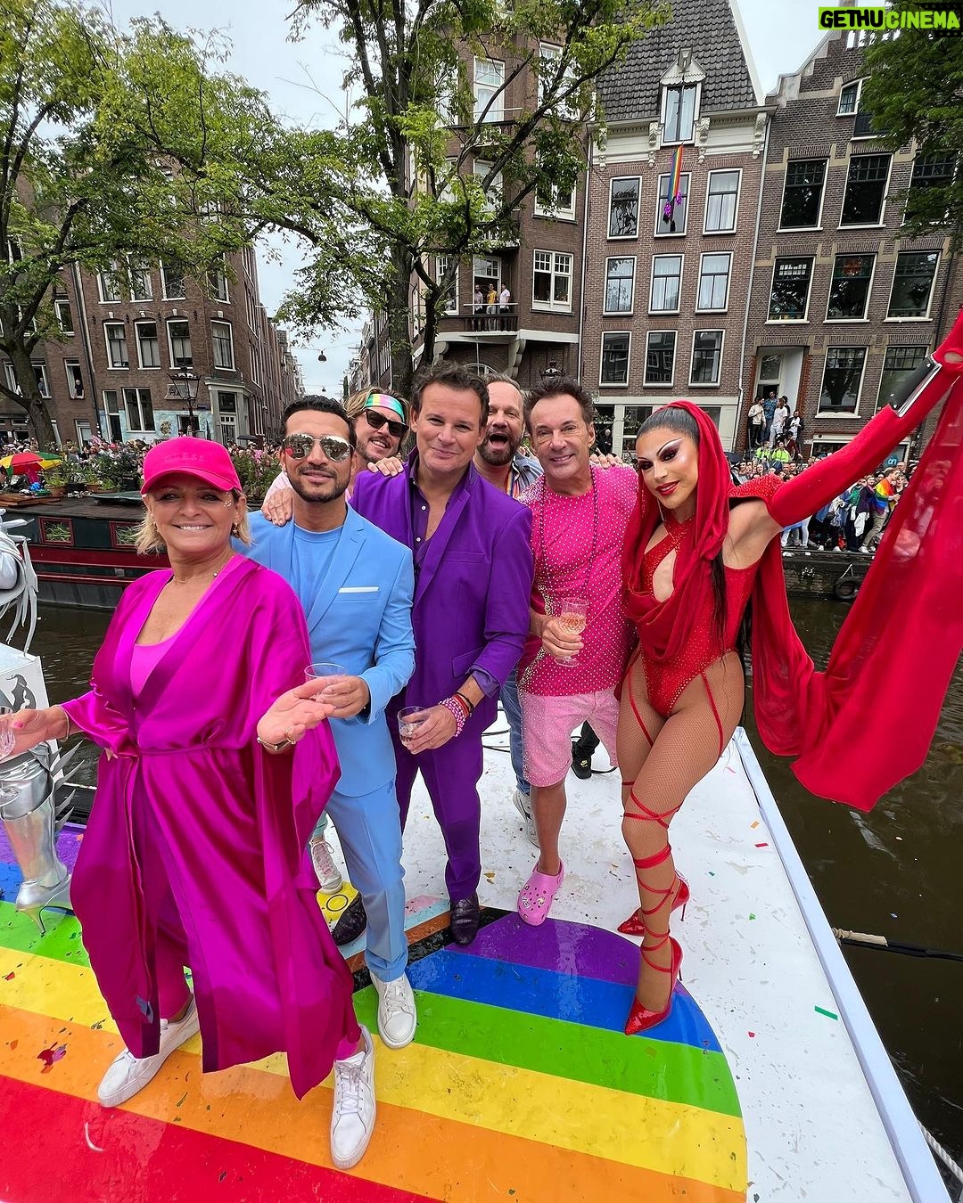 Envy Peru Instagram - How amazing to be part of the first RTL float during this years Amsterdam Canal Parade together with my Make Up Your Mind sisters and the many familiar TV faces. We had so much fun ❤️ Thank you so much @rtl.nl 🏳️🌈 🫶🏼 #iedereeneenpodium #canalparade #pridemonth #pride #rtl #padam Photo: @tomcornelissen.nl Look: @iammamaqueen Accessories: @vandenbergbjorn Hair: by me Canals of Amsterdam