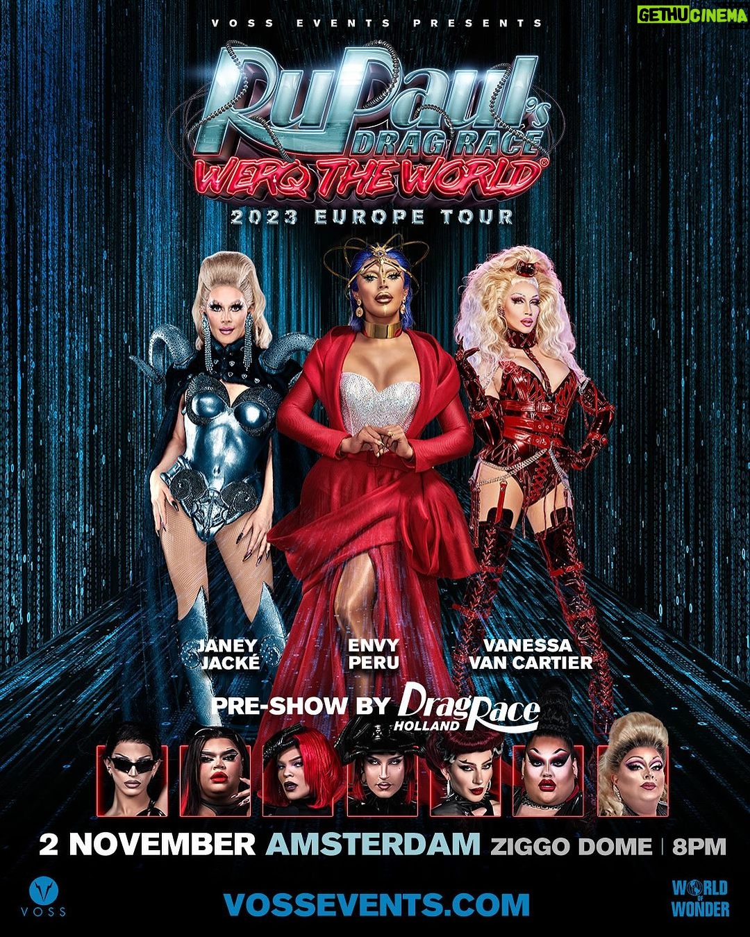 Envy Peru Instagram - The countdown has began! In less than one week your 3 Queens of Holland will be opening and doing the pre-show for the RuPauls Drag Race - Werq The World Tour on the 2nd of November in the ZiggoDome. We’ll promise you A SHOW✨🔥! If you don’t have your tickets yet: Werqtheworld.com Comment below who is going to be there 🤩? #werqtheworld #ziggodome #rupaulsdragrace #janeyjacke #envyperu #vanessavancartier Ziggo Dome Amsterdam