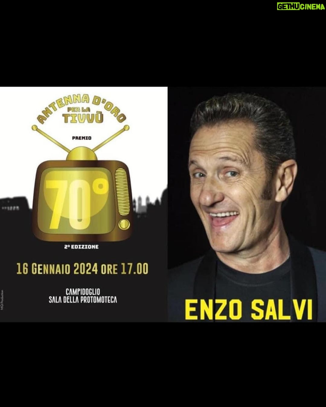 Enzo Salvi Instagram - Premio Antenna d’Oro per la TV in Campidoglio Dedico questo prestigioso riconoscimento a tutti Voi per la Stima e l’Affetto che mi dimostrate ❤️VVB❤️ Sala della Protomoteca in Campidoglio