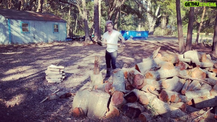 Eric Bass - 2.1K Likes - “Downtime”. #shinedown #planetzero #therapy #lumberjack #lumbersexual #friday #fridayvibes #firewood #ritualsacrafice