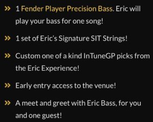 Eric Bass Instagram - Introducing the Eric Bass staged played bass VIP package! Want a cool backstage VIP experience? Want a signed bass played onstage by Eric Bass at the show of your choice? Go to www.ericbass.co to reserve your experience today! A portion of all proceeds will go to a charitable cause! Sign up today at www.ericbass.co! (Link in bio!) 

🎫 LIMITED TICKET TIME DEAL: Get 4 tickets ALL IN for $80 through @LiveNation’s Summers Live promo now through 8/1 for select dates on the #TheRevolutionsLiveTour.

#shinedown #stageplayed #stageplayedguitar #stageplayedguitarexperience #stageplayedbass #vipexperience #monday #mondaymotivation #mondaymood