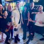 Eric Osmond Instagram - Some #bts of last Saturday's show. 🛸 @sentity_music (left->right) @jade.gottfredson @tiffanygalemuse @ricardo.eua @starzandfxmgmt @ericosmond.official @sueroweofficial Jason @ethan.kart Madison . @cbrian3 @dannydemosi . @jewke_box_hero @rickeyjewkes @dajolleyman . @nicolamity @ericandpepper (Any tags we missed/couldn't find just message us, thx)! 📸: @lenniuitto @lenniuitto.art Provo Towne Centre