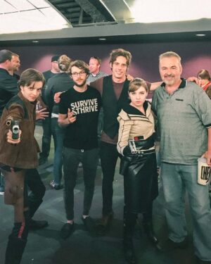Eric Osmond Instagram - Flashback to the release of Star Wars: The Last Jedi

It was exciting to run into my cousin David at the movie theater. I didn't know at the time just how much he loves Sci-Fi! Check out his incredible 📚 Sci-Fi Book📚 Collection: @vintagescificollection 

AND i ran into my super good buddy THE @oakley_t_hill ! We've been friends since we were kids. 😃

Special Thanks to my step-dad @barrybrown1378 for the movie night!

#osmondfamily #osmond #osmonds #ericosmond #ericosmondactor #ericosmondmusic