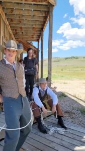 Eric Osmond Instagram - Learning the lasso behind the scenes -- be sure to check out YouTube for the full BTS! 🎬 @chamber.media #ericandpepper #behindthescenes #actor #filmset