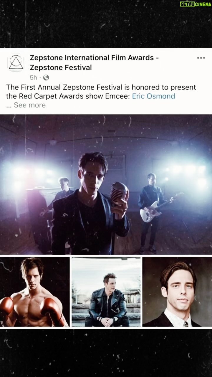 Eric Osmond Instagram - Hope to see you there! 🎉🎊🏆🤩 (Link in @zepstonemedia 's bio)! (June 15th-17th 2023) 📆 🌟 #utahevents #filmfestival #utahcreatives Salt Lake City, Utah, USA
