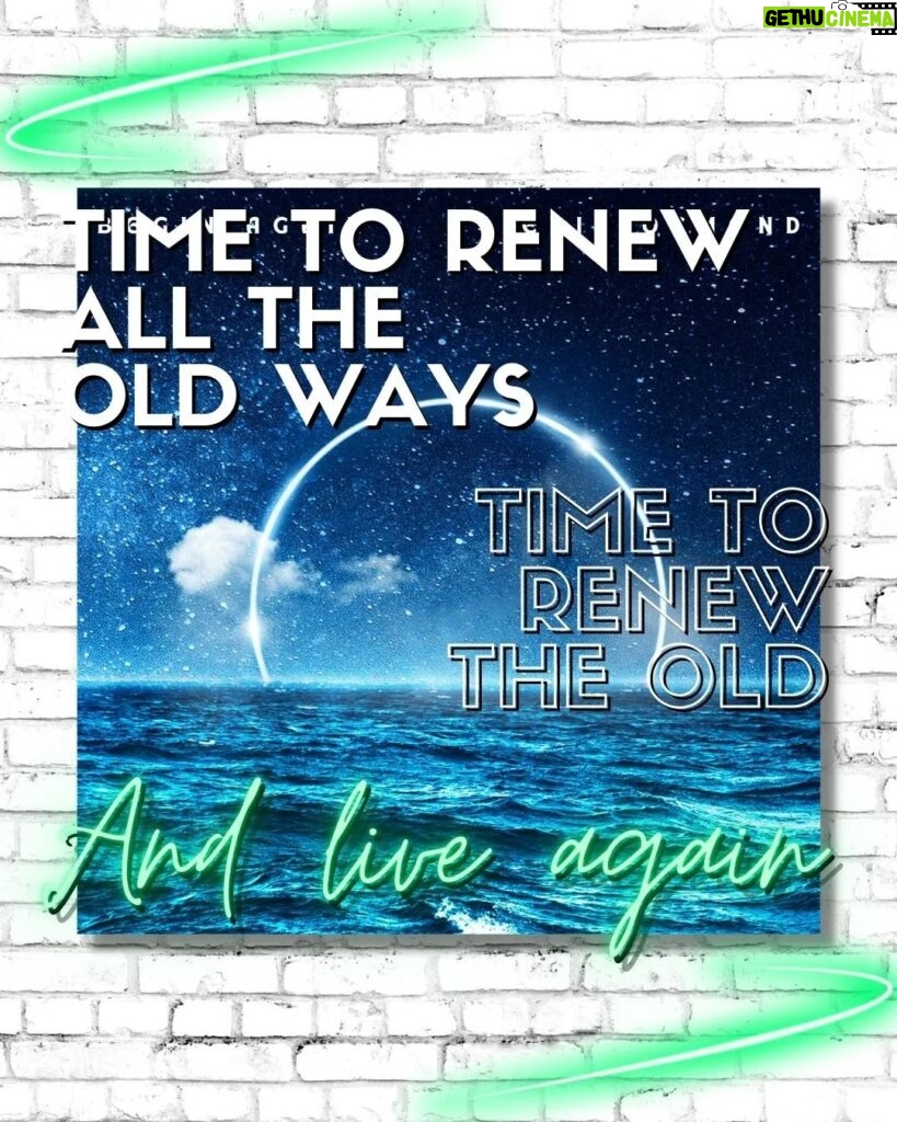 Eric Osmond Instagram - My new single "Begin Again" comes April 21st, and I wanted to take a moment to share with you one of the lines from the song.  "Time to renew all the old ways Time to renew to old And live again" This line has a significant meaning to me, but I'm curious… What does it mean to you?  Share your thoughts and stories  in the comments below! I'm excited to hear your thoughts. #eternityalbum #ericosmondmusic #newmusic #renewal #lyrics 𝗕𝗲𝗴𝗶𝗻 𝗔𝗴𝗮𝗶𝗻 ꧁ 𝟰•𝟮𝟭•𝟮𝟯 ꧂