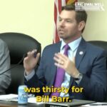 Eric Swalwell Instagram – Jim Jordan ❤️s Bill Barr— so I asked Jim Jordan: If the DOJ investigation is good enough for Bill Barr why isn’t it good enough for you?