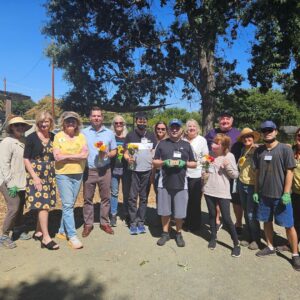 Eric Swalwell Instagram - Sunflower Hill in Livermore recently celebrated their 10th anniversary. Their mission is to create places and spaces where adults with intellectual or developmental disabilities live, work, and thrive as part of our greater community. I had the privilege of joining one of their hands-on garden group classes where I was able to talk to residents, their families, and the program directors. Best wishes for another ten years of continued success.