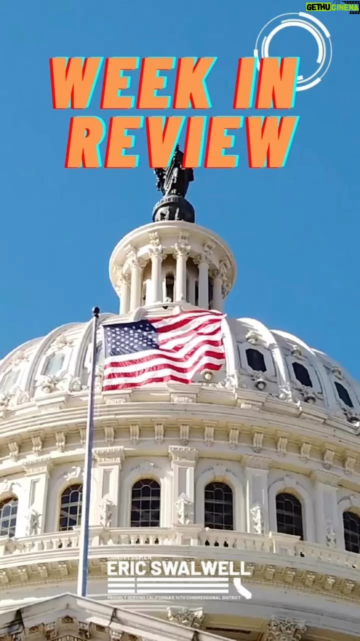 Eric Swalwell Instagram - Another full week just flew by! Check out the highlights 😎