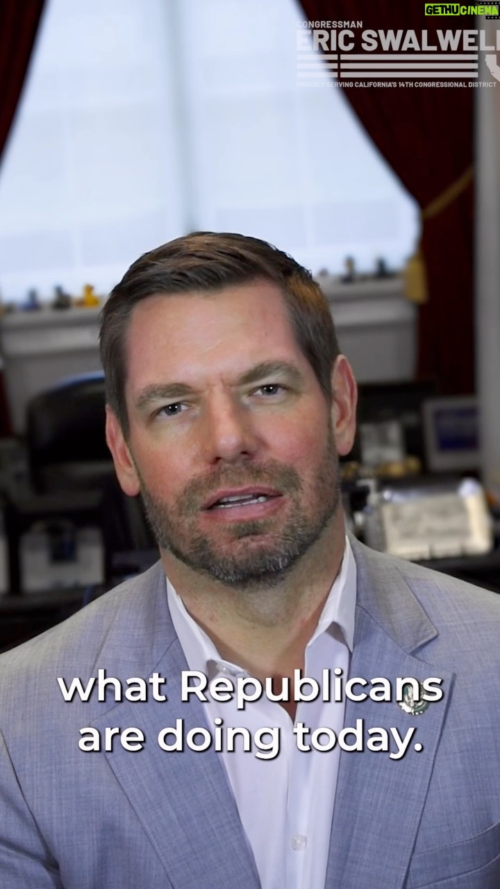 Eric Swalwell Instagram - Everyone knows when you rack up a tab you pay the bill. But Republicans prefer to dine and ditch on America’s economy, which will only hurt you. Here’s how.