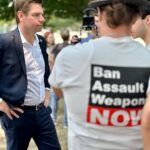 Eric Swalwell Instagram - You’re either with our kids or their killers. I’m with the kids and support their effort to have MAGA GOP bring a vote to #BanAssaultWeaponsNow.