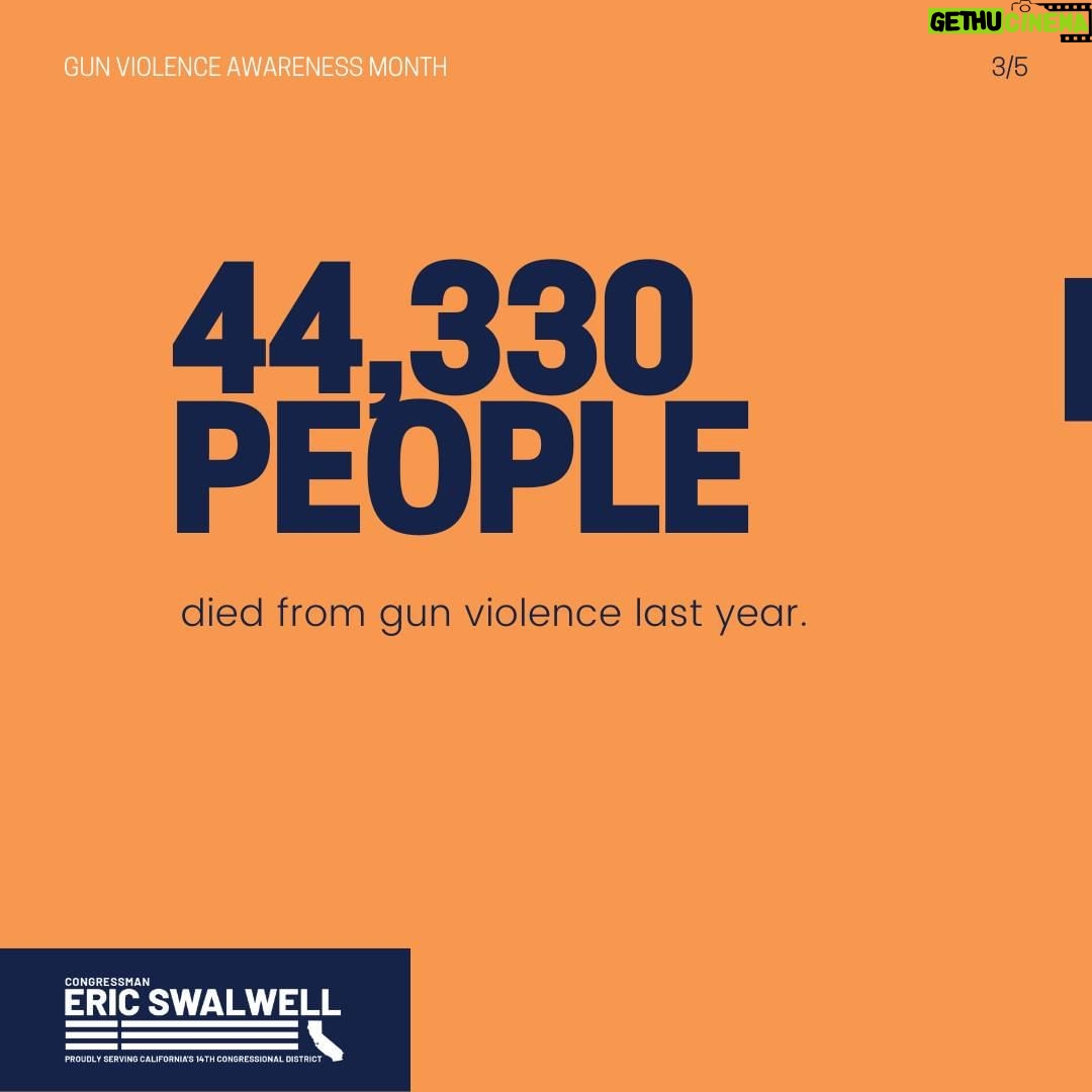 Eric Swalwell Instagram - Far too many mass shootings are normalized in the U.S. today. We need further commonsense reforms to save lives and end gun violence. #NationalGunViolenceAwarenessDay #GunViolenceAwarenessMonth