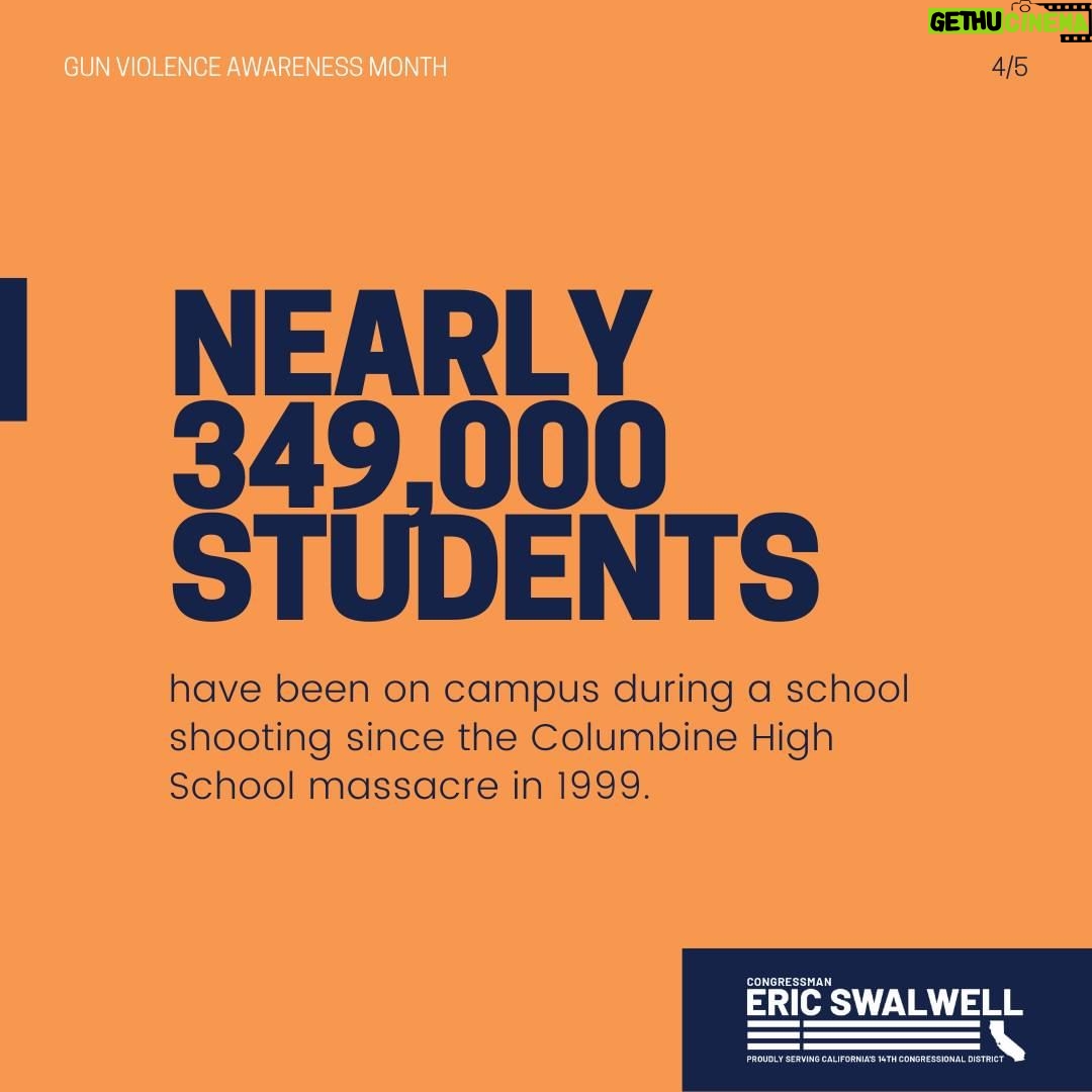 Eric Swalwell Instagram - Far too many mass shootings are normalized in the U.S. today. We need further commonsense reforms to save lives and end gun violence. #NationalGunViolenceAwarenessDay #GunViolenceAwarenessMonth