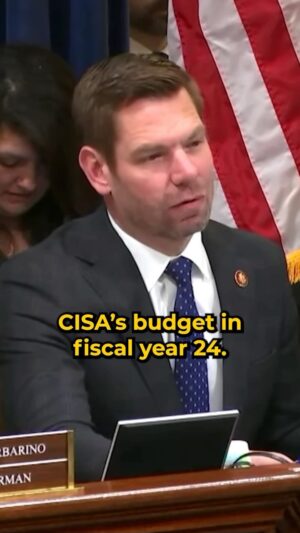 Eric Swalwell Instagram - CISA must have adequate resources to protect against AI-based attacks that target our infrastructure. Check out my remarks on this topic ⬆️