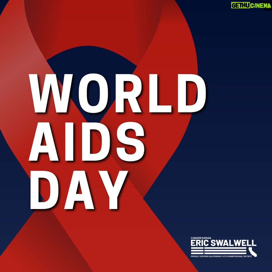 Eric Swalwell Instagram - On this #WorldAIDSDay, I am joining my colleagues in the @EqualityCaucus to encourage testing, promote education, and end stigmas about HIV & AIDS. Let’s #StopHIVTogether.