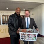 Eric Swalwell Instagram - This weekend, I joined Glad Tidings Church in Hayward to help with their basket drive for Thanksgiving meals.