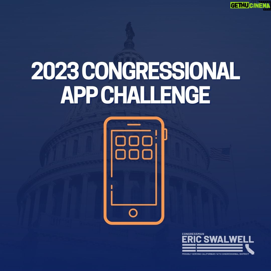 Eric Swalwell Instagram - REMINDER! The 2023 Congressional App Challenge is still open to middle or high school students interested in coding or computer science. Make sure to register before the deadline on November 1, 2023. Learn more and register here: https://www.congressionalappchallenge.us/students/student-registration/?fbclid=IwAR2i3pBj-tnka41oQlzFCXGaqL1MU8sCJ7Er2KB9rDyOLCn4vO8KkZb0xB4