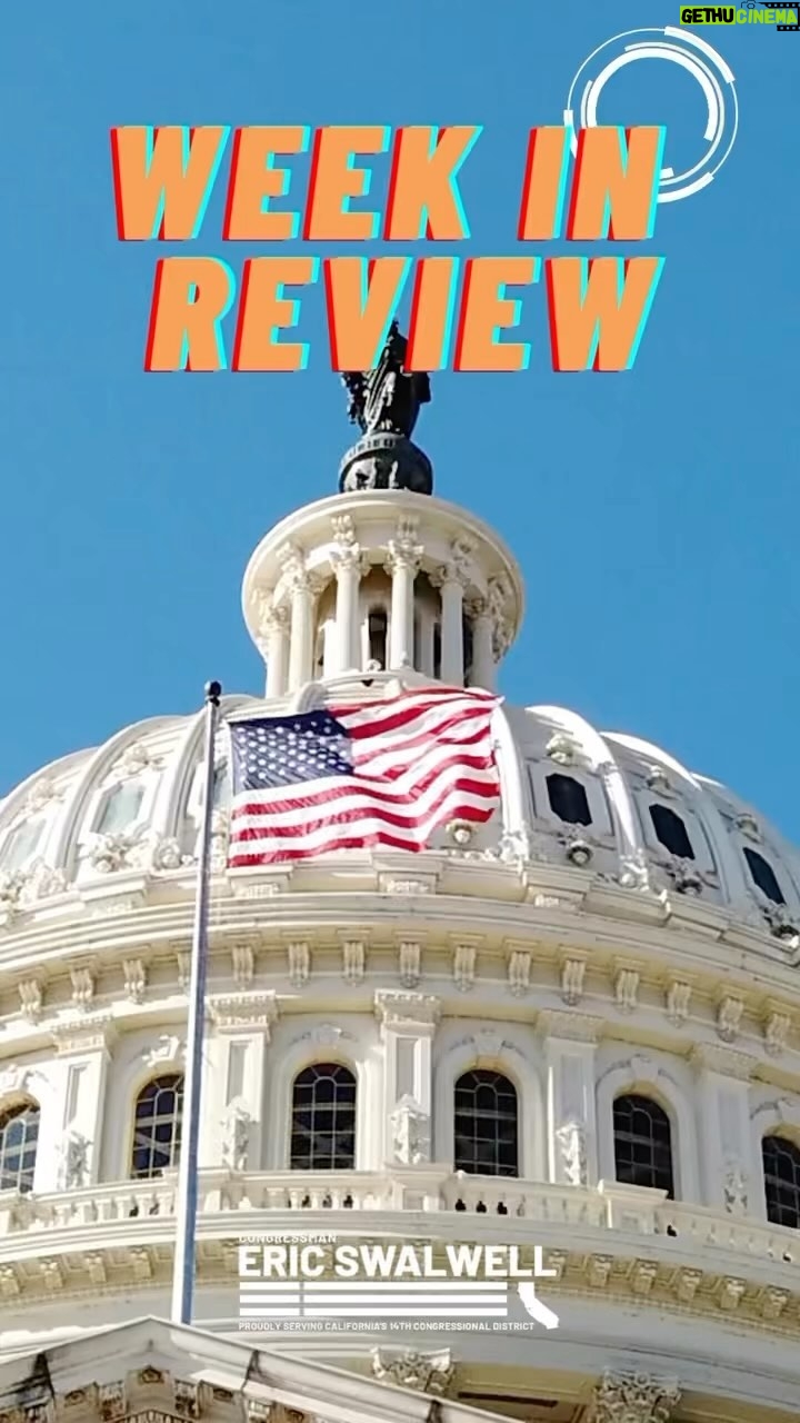 Eric Swalwell Instagram - From committee hearings to constituent meetings it was another busy week in Washington. Come check out the highlights 🎥